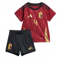 Belgien Wout Faes #4 Fußballbekleidung Heimtrikot Kinder EM 2024 Kurzarm (+ kurze hosen)